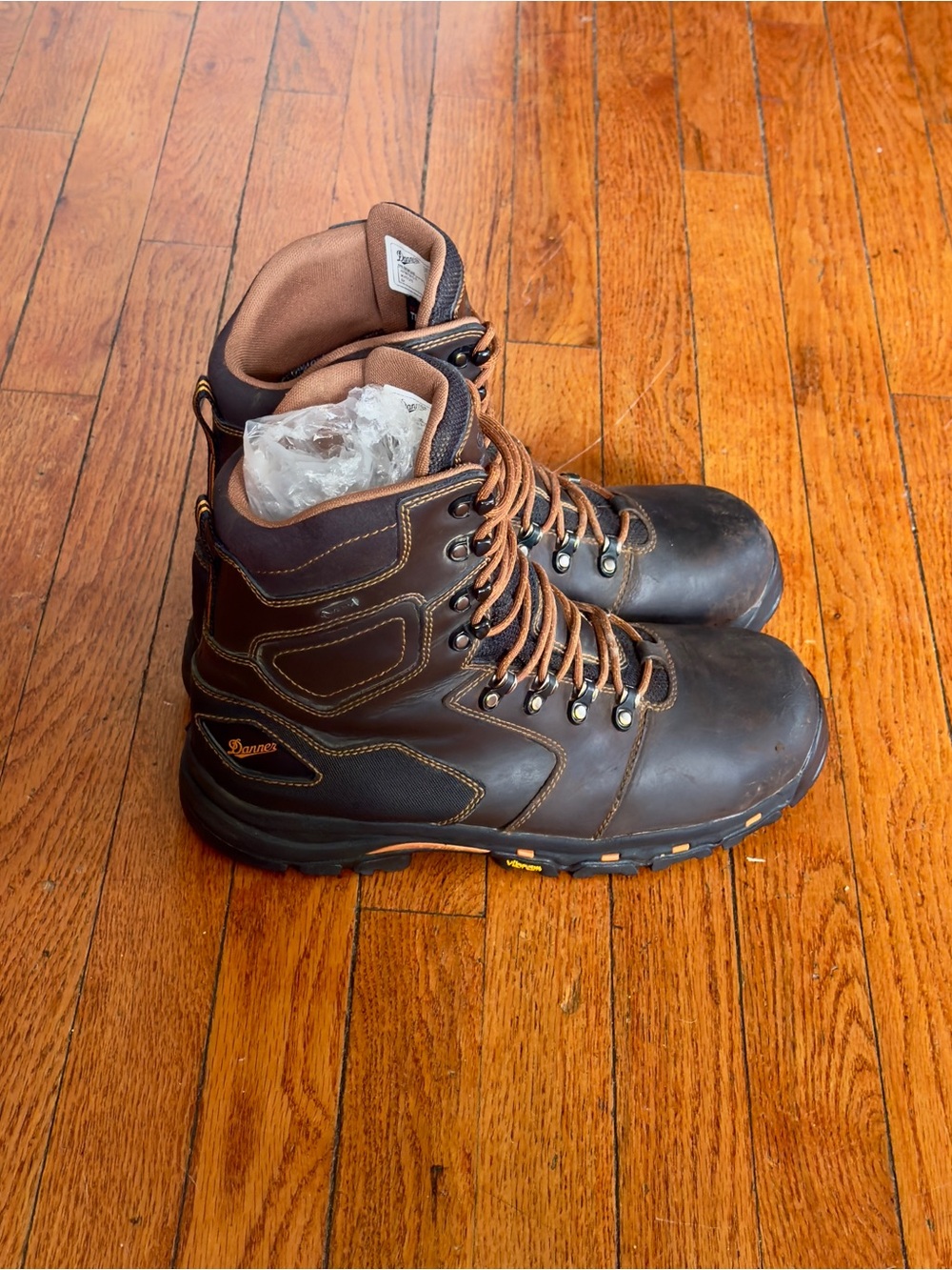 Danner vicious 8 goretex Brown Leather Men's Work Boots size 10.5 D